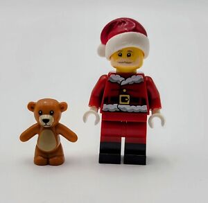 LEGO Dark Red Santa BAM Build a Minifigure w Teddy Bear 2023 Christmas New
