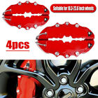 4PCS Red 3D Front+Rear Car Disc Brake Caliper Cover Parts Brake Accessories New (For: 2010 Dodge Charger)