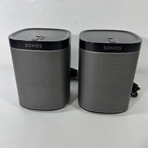 Sonos Play:1 Compact Wireless Smart Speaker System Pair With Power Cord