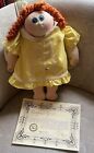 Vtg Hand Signed Xavier Roberts Little Pal Soft Sculpture Cabbage Patch Doll