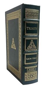Trinity, Leon Uris, Signed, Easton Press, Collector's Edition, Leather Bound COA