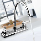 Home Kitchen Plastic Faucet 2 Handle Basin Bathroom Mixer Hot/Cold Water Tap