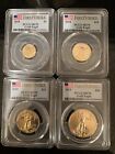 2018 American Gold Eagle PCGS MS70 First Strike $5 $10 $25 $50 4 Coin Set