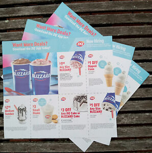 New Listing🍦 3 SHEETS - DAIRY QUEEN COUPONS DQ Ice Cream Fast Food Restaurant NEW- 5/23/24