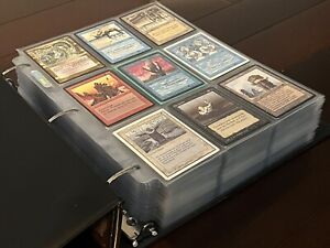 Premium !Vintage Magic The Gathering Collection Binder Alpha Mtg 1080 Card Lot