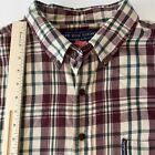 Abercrombie & Fitch Mens XXL Flannel The Big Shirt Vintage Maroon/Green Plaid