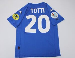 italy jersey 2000 shirt totti home short sleeve euro cup shirt