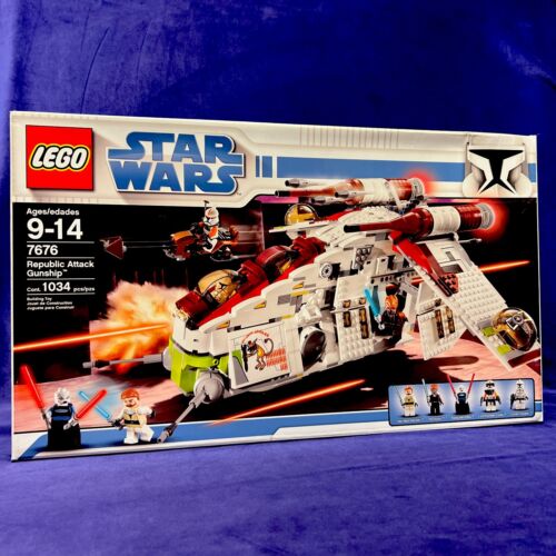 LEGO Star Wars: Republic Attack Gunship (7676) 2008 Retired New In Sealed Box