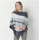 Barefoot Dreams Womens Sweater Ultra Lite Poncho Ladies Soft Summer Striped NEW