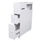 New Listing4 Layer Small Bathroom Storage Cabinet Corner Organizer Container W/Wheels