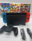 Nintendo Switch Console Bundle With Case Tested Working With 3 Games