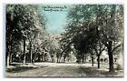 1914 Fairfield, IL Postcard- FIFTH STREET LOOKING EAST Houses Trees
