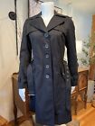 Kenneth Cole New York Women’s Tailored  Trench Coat Black Size XS