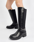 CentroPoint Women's Stretch Knee High Boot Fashion Extra Wide Calf Size10