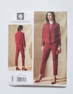 Vogue American Designer Pattern Anne Klein V1560 Jacket Pants Sz 6-14 Uncut 2017