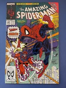 The Amazing Spider-Man 327 VF/NM 1990 Erik Larsen ~ Magneto cover Beauty