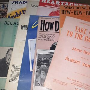 Lot Of Vintage Sheet Music