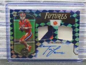 New Listing2021 Legacy Trevor Lawrence Sapphire Futures Rookie Dual Patch Auto #14/15