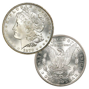 1878 S Morgan Silver Dollar $1 Brilliant Uncirculated BU 90% Silver