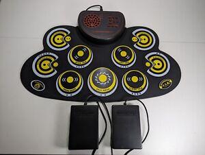 Electronic Drum Pad Set Practice Drum Pad Rechargeable Pedals Music Creation