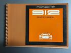 1968 Porsche 912 Factory Owner‘s Manual Driver's Manual, English RARE! Awesome
