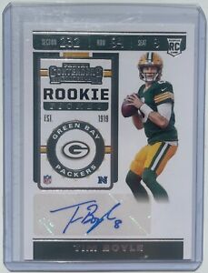 New Listing2019 Panini Contenders Rookie Ticket Tim Boyle Rookie Auto RC Packers Texans