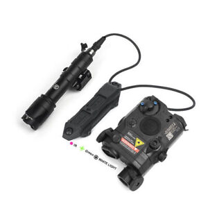 Hunting Tactical PEQ 15 UHP IR Green Laser Aiming Sight M600C Flashlight Switch