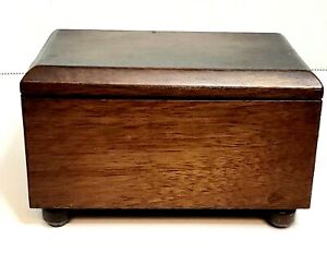 Vintage Swiss Thorens Music And Jewelry Box Walnut Auld Lang Syne Working