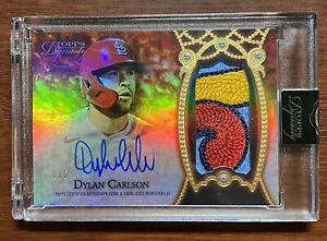 2022 Topps Dynasty Dylan Carlson Dynastic Decoration Rookie Patch Auto 1/5  RC