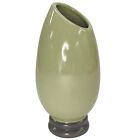 New ListingVintage 2003 Royal Haeger Pottery Dusty Green MCM Atomic Egg Vase