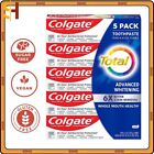 Colgate Total Advanced Whitening Toothpaste Sensitive Teeth 6.4 oz/tube, 5-pack