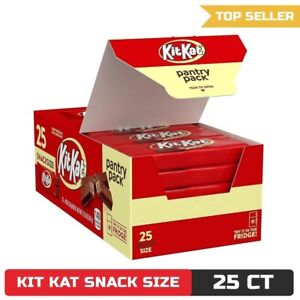 KIT KAT Milk Chocolate Wafer Snack Size, Candy Pantry Pack, 12.25 oz (25 Pieces)