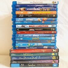 Cartoon Disney Pixar (20) Blu-ray Movie Lot, Animated Family Kids Children