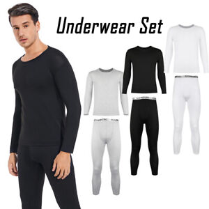 Thermal Underwear for Men Soft Long Johns Set Fleece Lined Keep Warm Base Layer