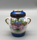 New ListingVintage Limoges France Peint Main Porcelain Hand Painted Floral Urn Trinket Box