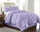 Chezmoi Collection Berlin Pinch Pleat Pintuck Bedding Comforter Set All Sizes