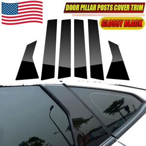 For 2016-2021 Honda Civic Sedan Glossy Black Pillar Post Door Trim Accessories (For: Honda Civic)