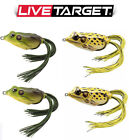 LIVE TARGET Lures Lot Frog 4pcs Weedless Topwater Bass soft rubber fishing lure