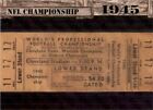 New Listing2021 Historic Autographs 1945 The End of the War NFL Championship #124 TW31485