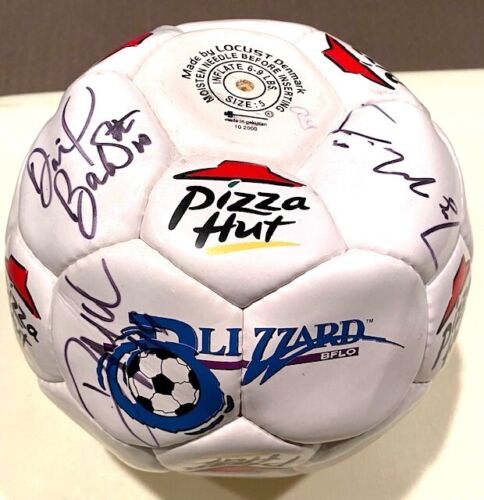 Buffalo Blizzard autographed Pizza Hut soccer ball