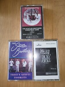 New ListingTHE STATLER BROTHERS Cassette Tape LOT of 3 Christmas Card Holy Bible Gospel R3