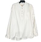Scully Shirt Mens XL Cream Western Rodeo Cowboy Long Sleeve Buttoned Stripe