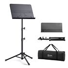 Sheet Music Stand Professional Portable Music Stand  Carrying Bag Folding Black