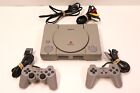 Sony PlayStation 1 PS1 Video Game System with Controllers & Cables SCPH-7501