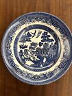 Vintage Churchill Blue Willow 8 Inch Low Soup Bowl