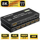 8K@60Hz HDMI 2.1 Switch 5X1 4X1 3X1 HDMI 2.1 Switcher Selector Box 4K 120Hz HDR