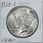 1928-S $1 Peace Silver Dollar in Choice AU+ Condition #11177