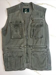 Vintage ORVIS Fishing Vest Gilet Utility Shooting Hunting 100% Cotton Size M