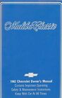 1982 CHEVROLET MALIBU CLASSIC --  vintage original car owners manual