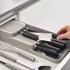 Joseph  Drawer Store Kitchen Drawer Organizer Tray for Knives #85120 Grey
